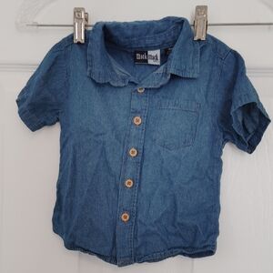 Mick Mack Kids Blue Button Down Shirt